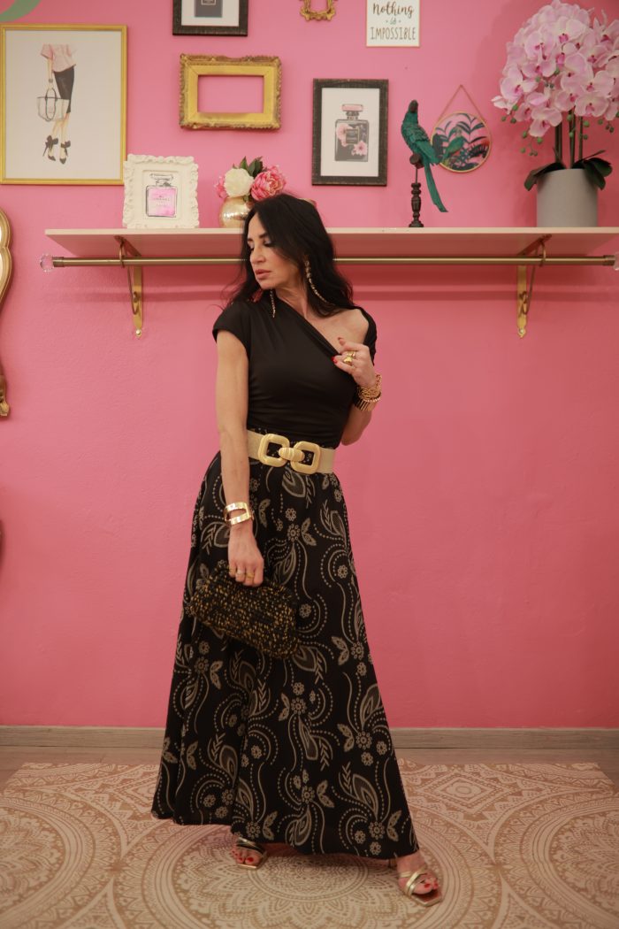 Pantalone Ricamo Marrone - immagine 3