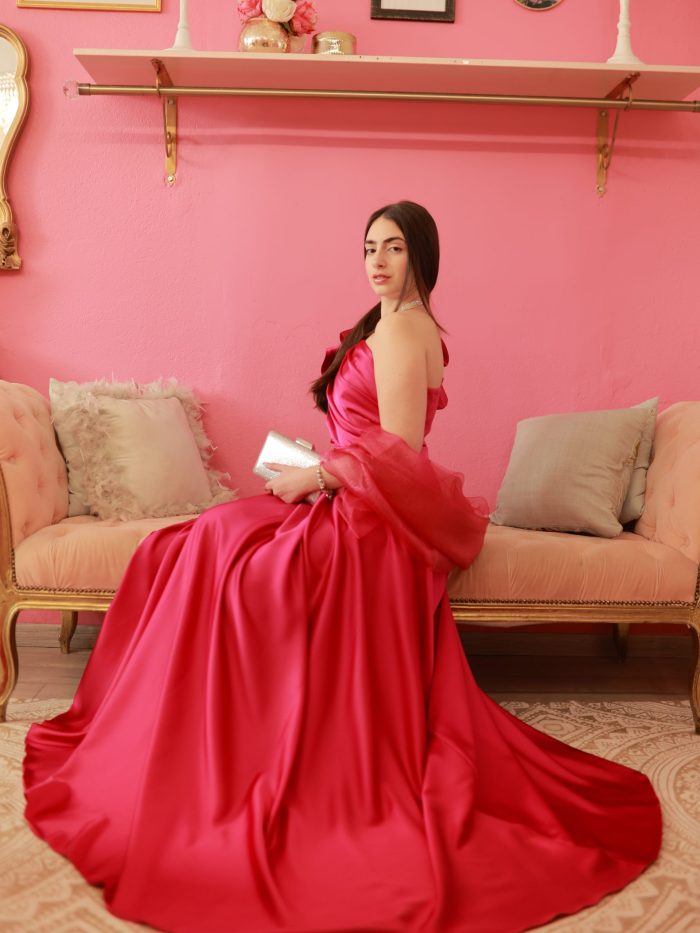 Mono Spalla Rouge raso - immagine 2