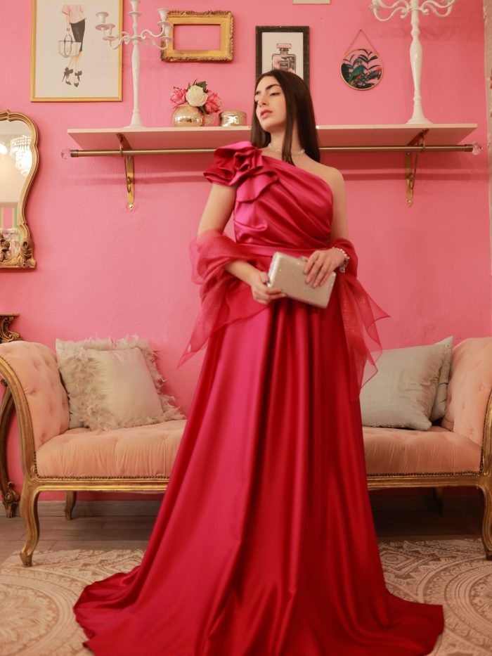 Mono Spalla Rouge raso