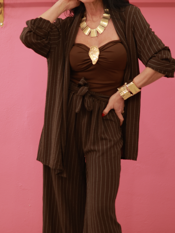 Body gioiello marrone