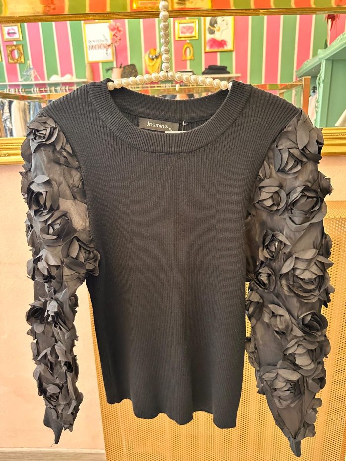 Maglia manica organza