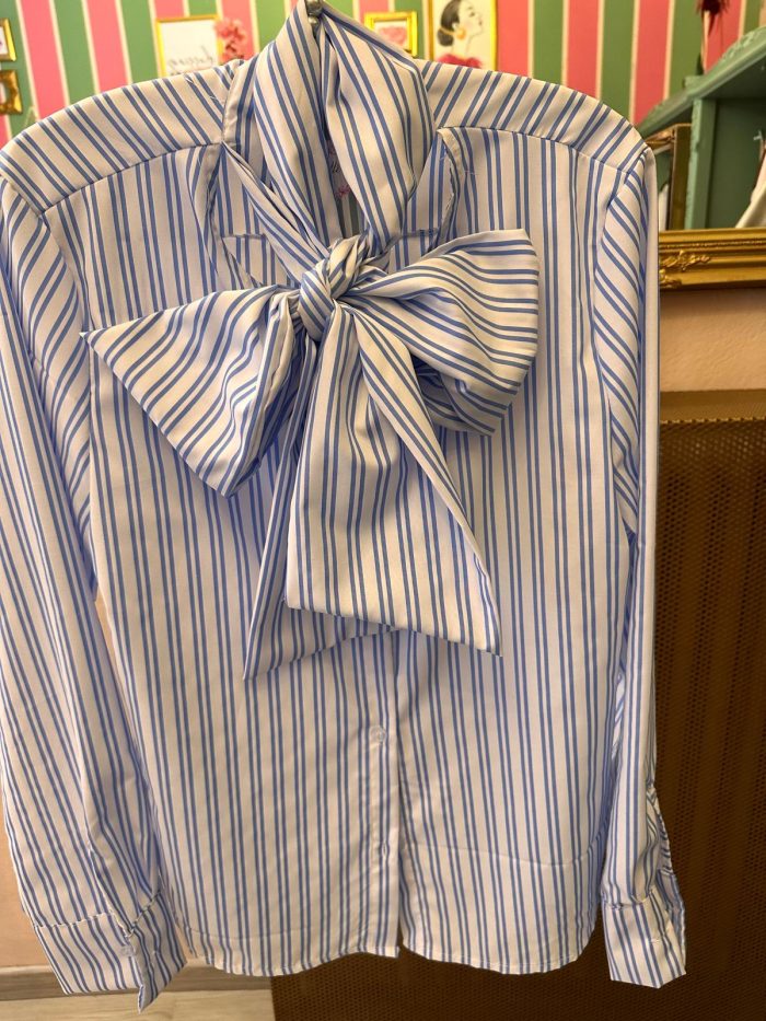 Camicia fiocco righe