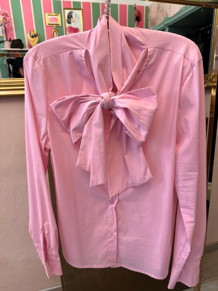 Camicia fiocco rosa