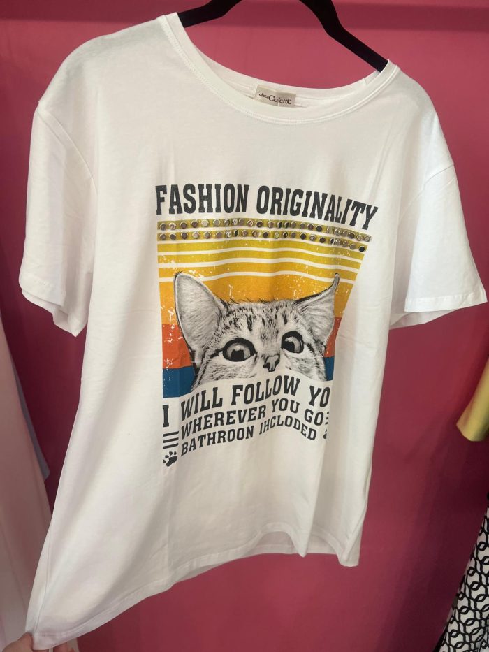 T-shirt gatto