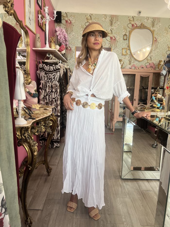 Gonna fascia bianca - immagine 2