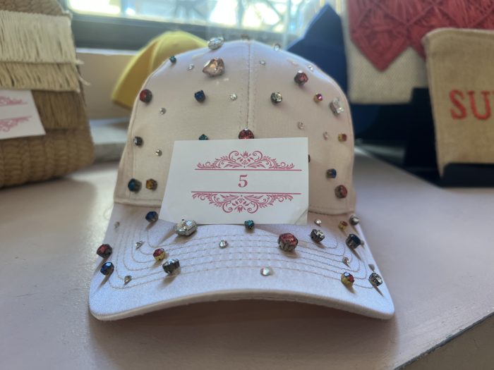 Cappello strass rosa