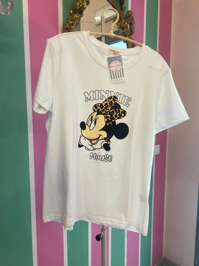 T-shirt minnie leopard