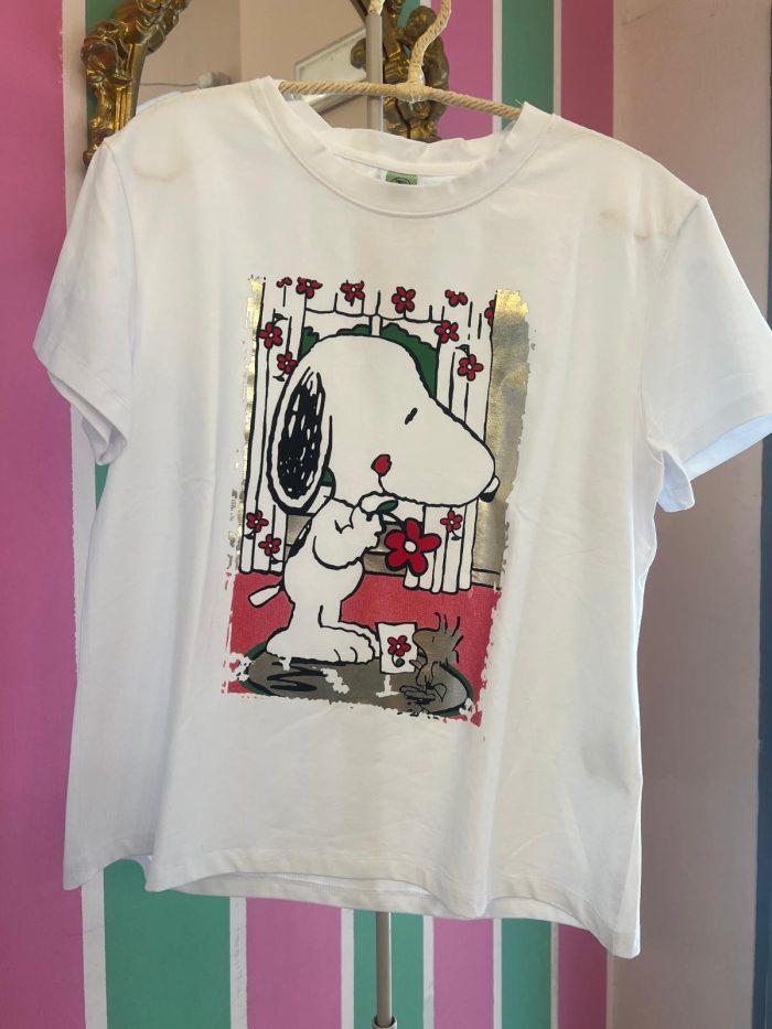 T-shirt snoopy rosso