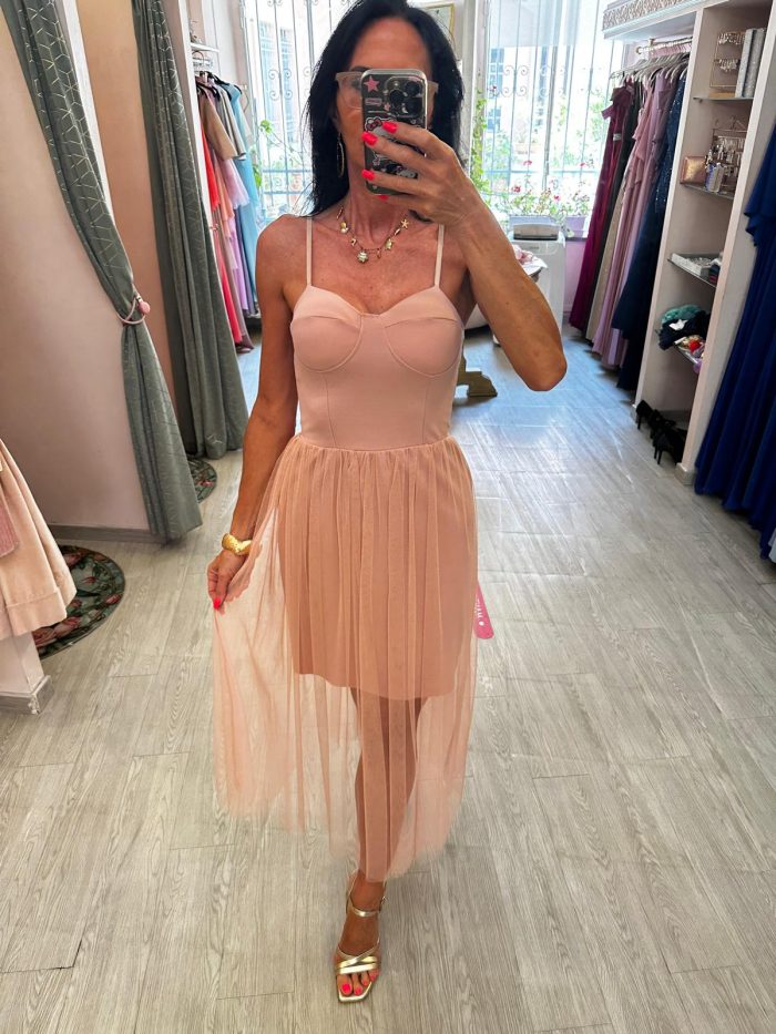 Abito tulle rosa