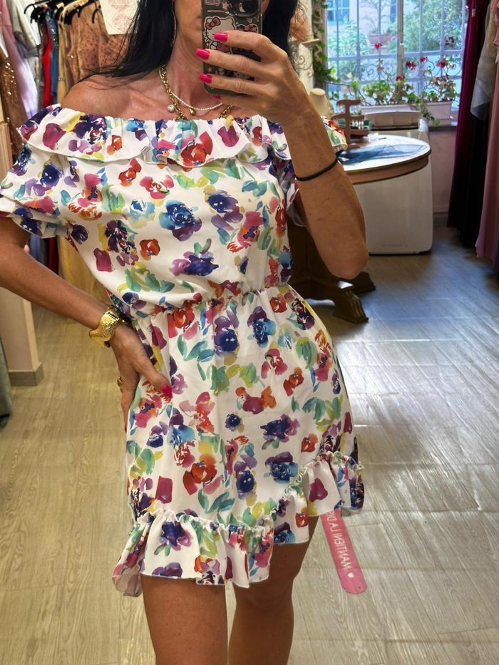 Abito fiori  Shop art taglia xs