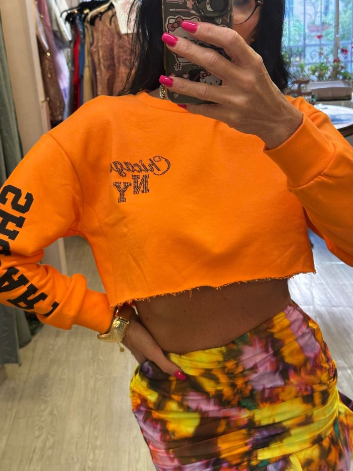 Felpa arancio  Shop art