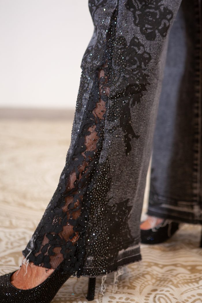 Jeans pizzo nero - immagine 2