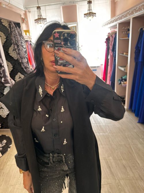 Camicia Pietre nera