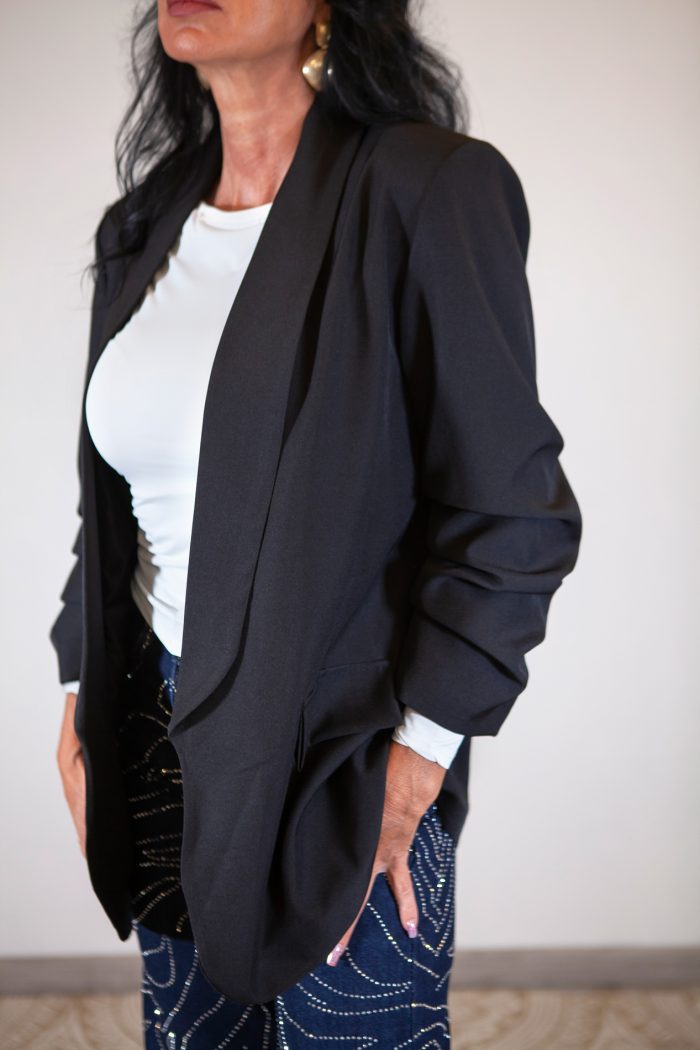 Blazer basic bordeaux